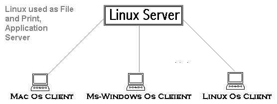 Linux Server: Used as File & Print or As Application Server